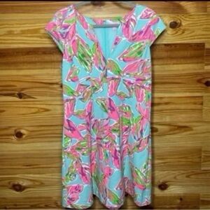 Lilly Pulitzer Briella Dress in the Vias print Large